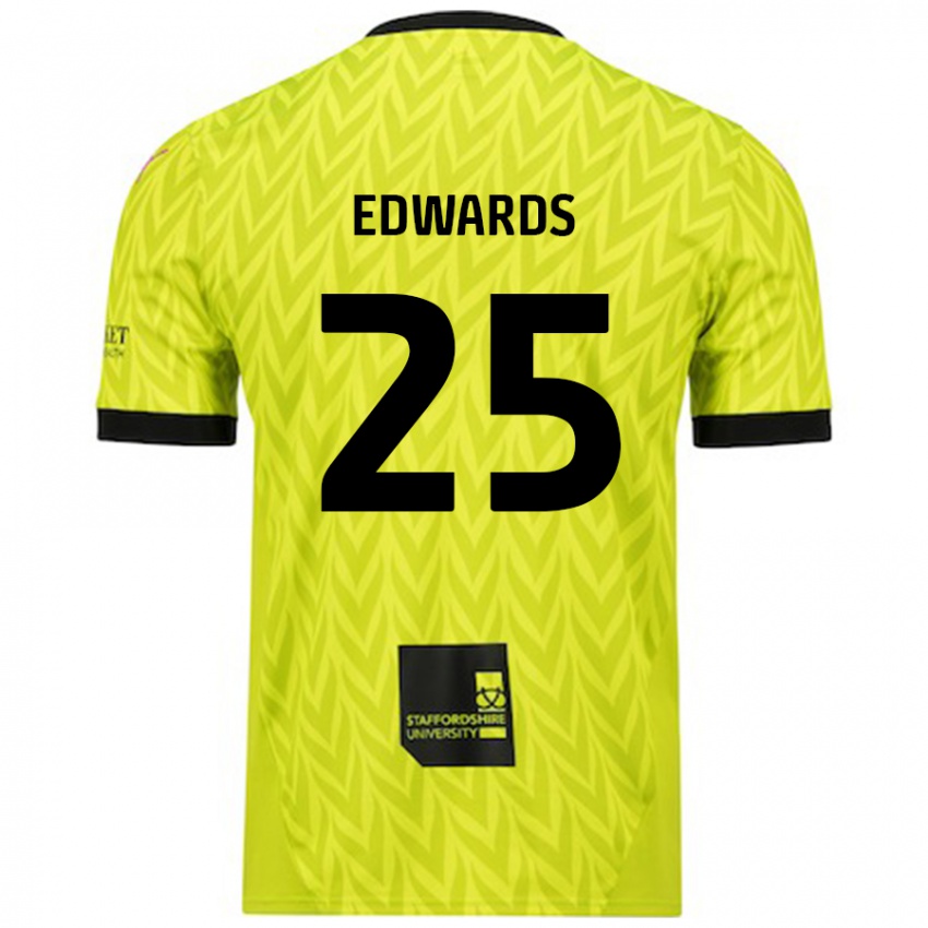 Niño Camiseta Diamond Edwards #25 Verde Fluorescente 2ª Equipación 2024/25 La Camisa México