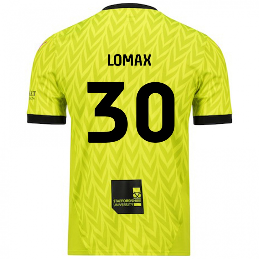 Niño Camiseta Ben Lomax #30 Verde Fluorescente 2ª Equipación 2024/25 La Camisa México