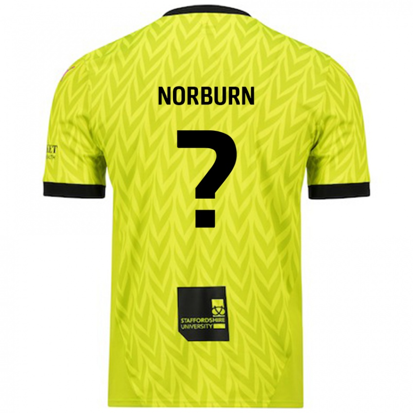 Niño Camiseta Dylan Norburn #0 Verde Fluorescente 2ª Equipación 2024/25 La Camisa México