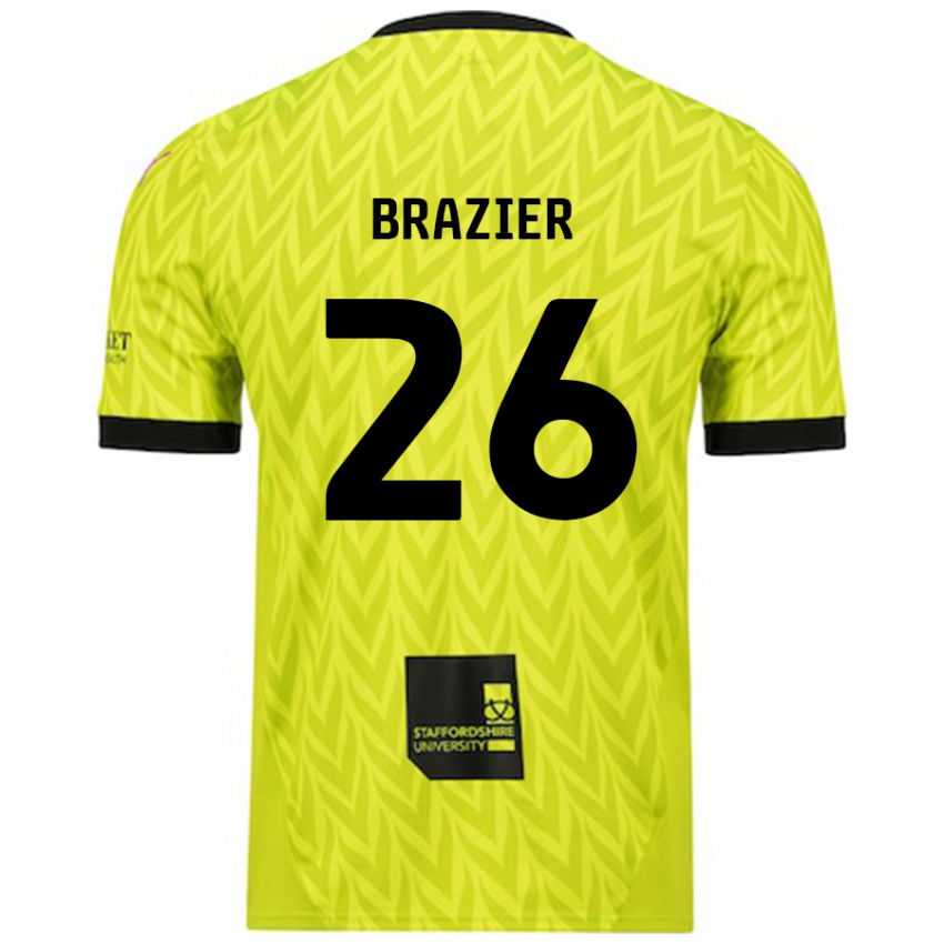 Niño Camiseta Liam Brazier #26 Verde Fluorescente 2ª Equipación 2024/25 La Camisa México