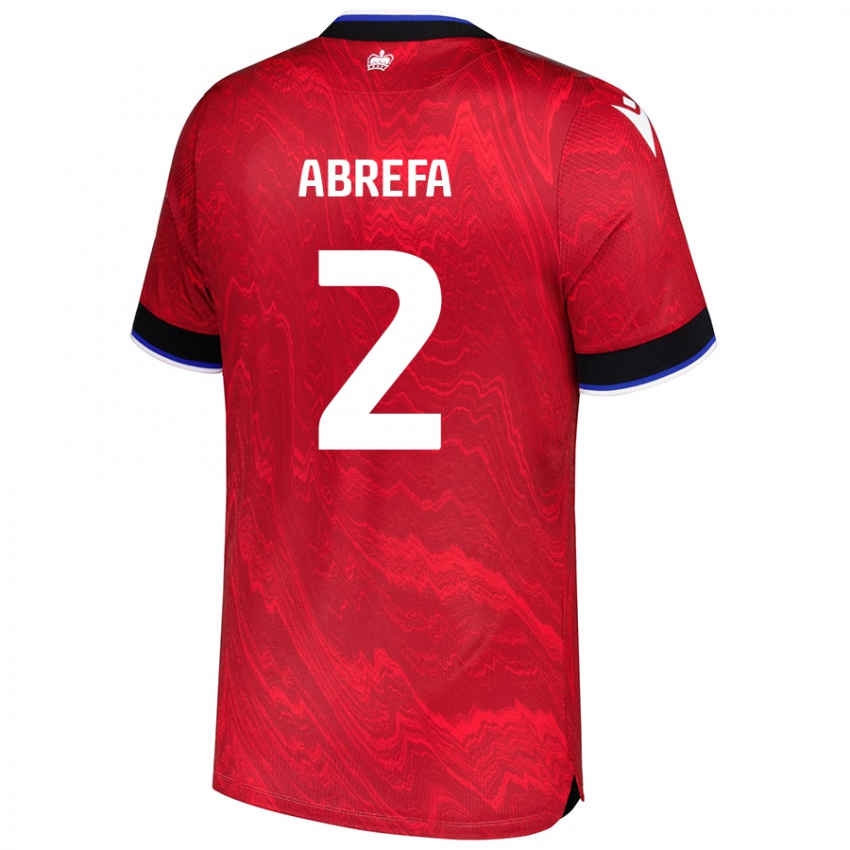 Niño Camiseta Kelvin Abrefa #2 Rojo Negro 2ª Equipación 2024/25 La Camisa México