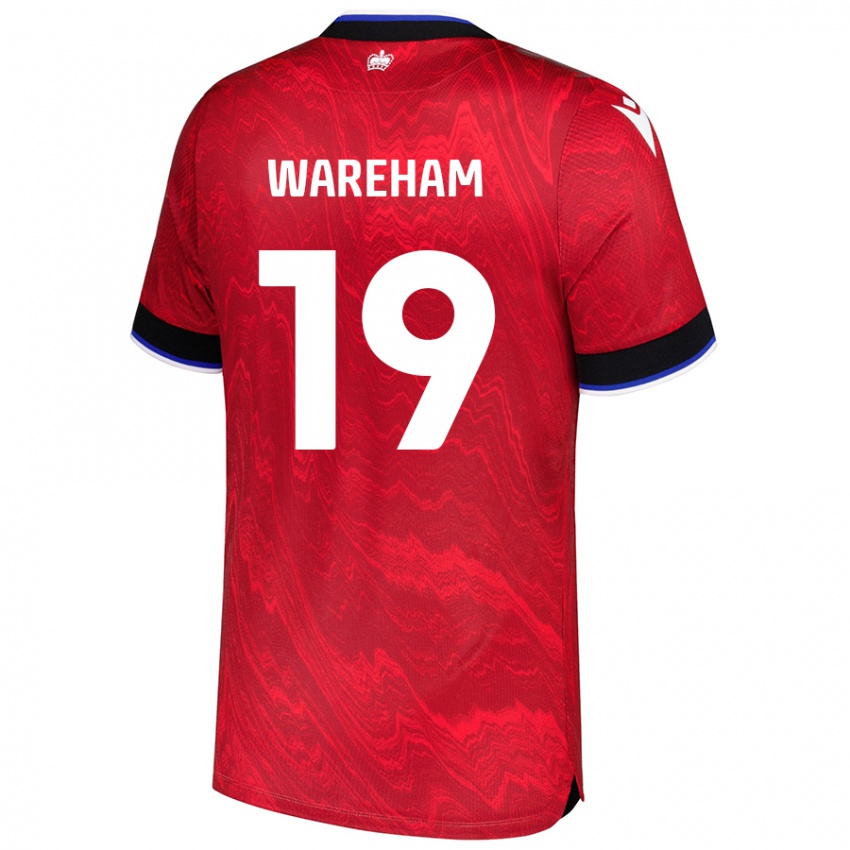 Niño Camiseta Jayden Wareham #19 Rojo Negro 2ª Equipación 2024/25 La Camisa México