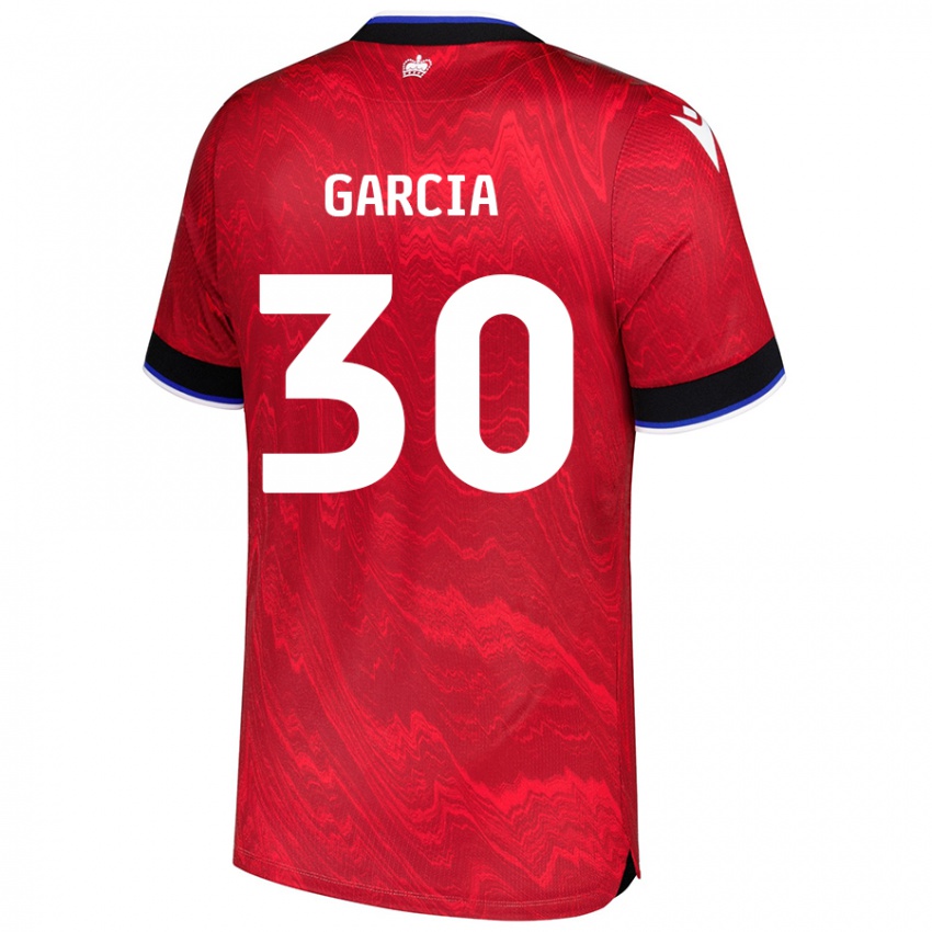 Niño Camiseta Andre Garcia #30 Rojo Negro 2ª Equipación 2024/25 La Camisa México