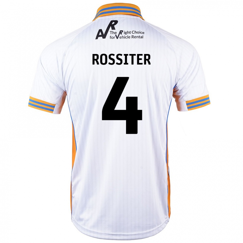 Niño Camiseta Jordan Rossiter #4 Blanco 2ª Equipación 2024/25 La Camisa México