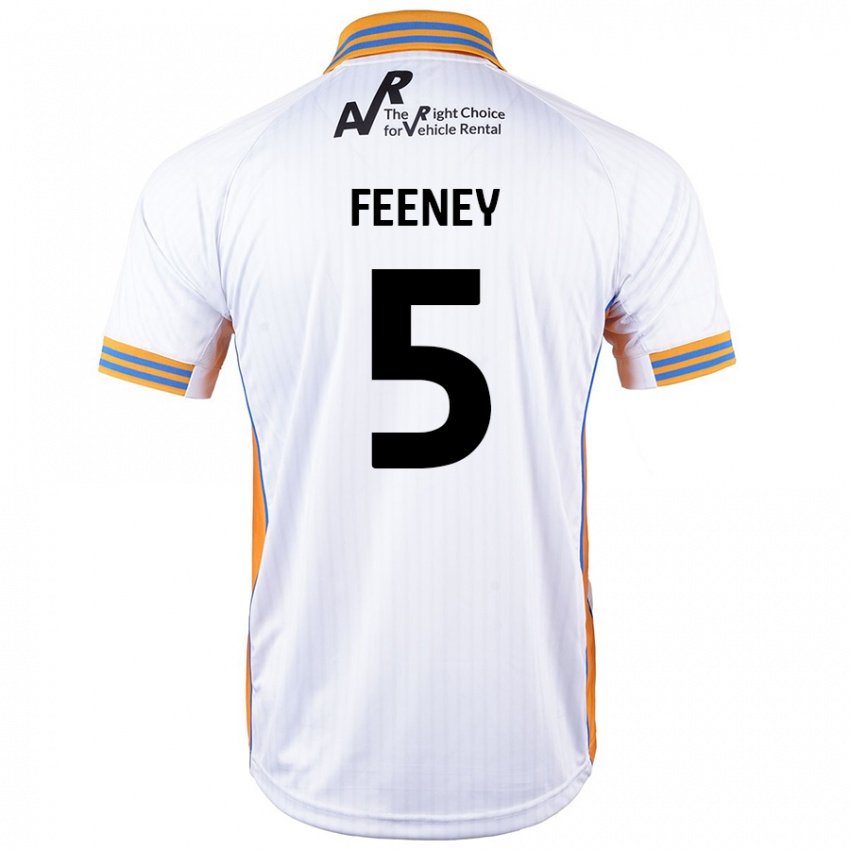 Niño Camiseta Morgan Feeney #5 Blanco 2ª Equipación 2024/25 La Camisa México