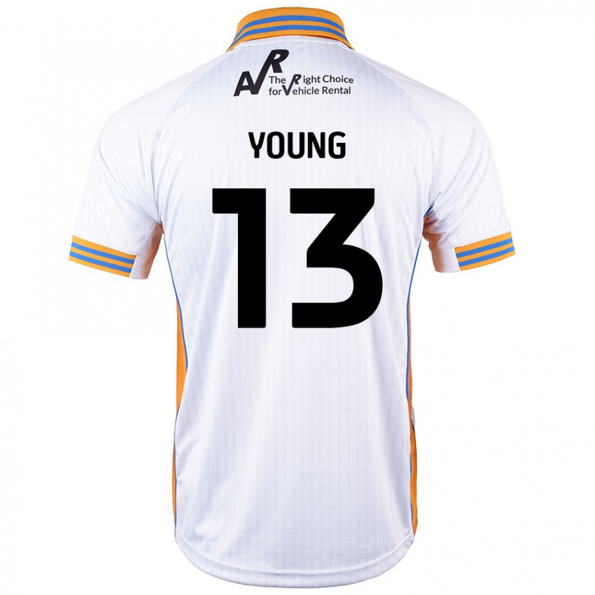 Niño Camiseta Joe Young #13 Blanco 2ª Equipación 2024/25 La Camisa México