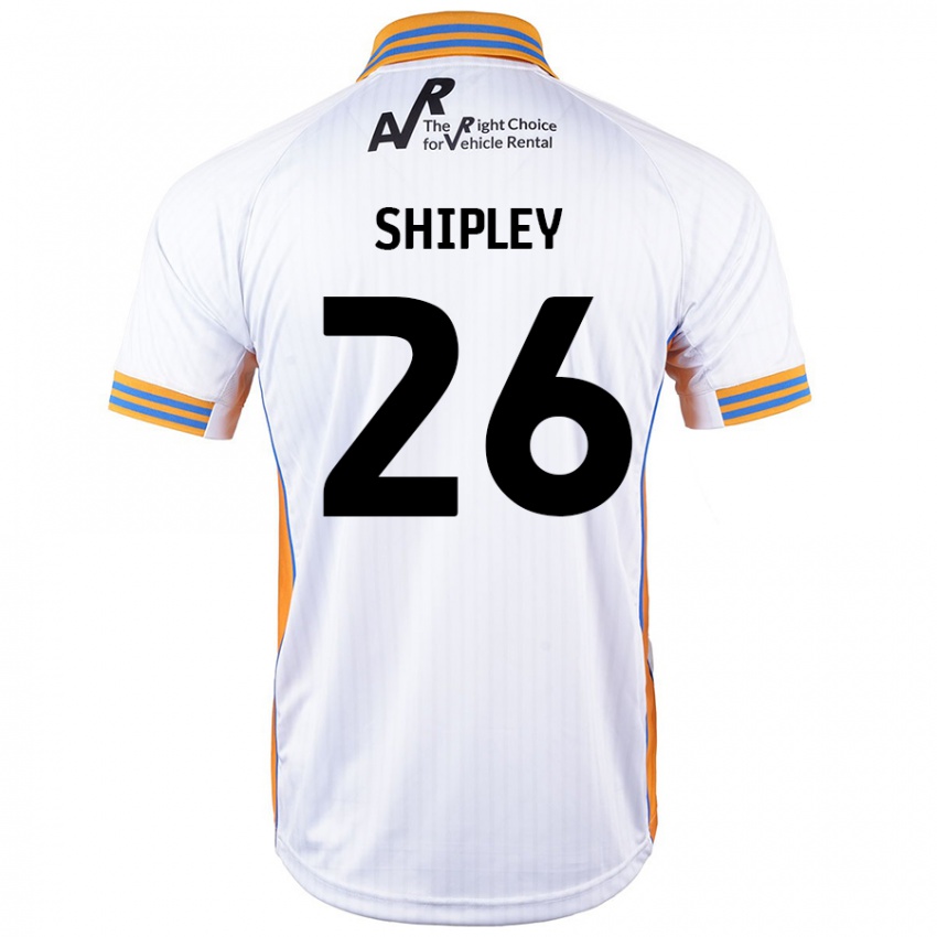 Niño Camiseta Jordan Shipley #26 Blanco 2ª Equipación 2024/25 La Camisa México