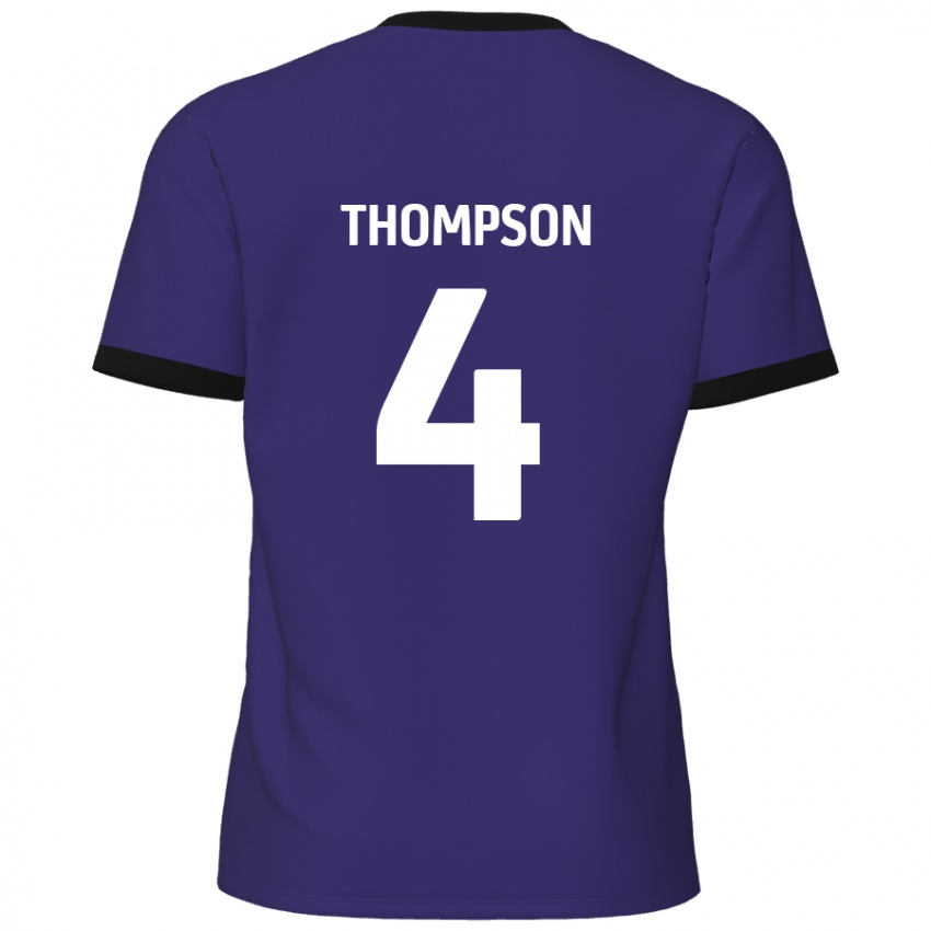 Niño Camiseta Nathan Thompson #4 Púrpura 2ª Equipación 2024/25 La Camisa México