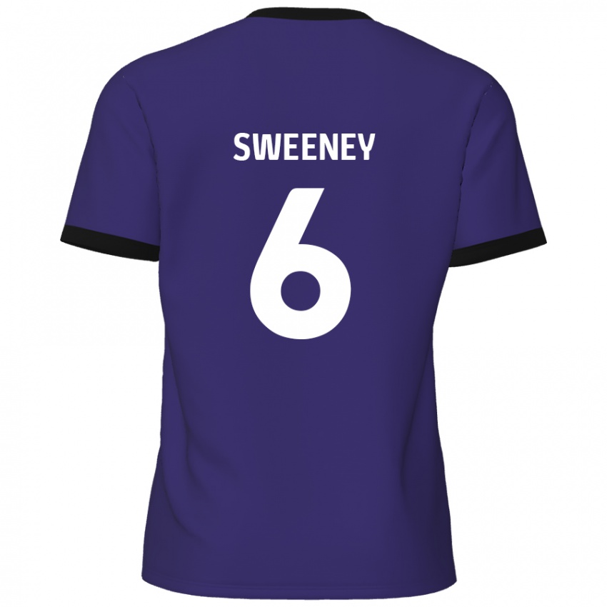 Niño Camiseta Dan Sweeney #6 Púrpura 2ª Equipación 2024/25 La Camisa México