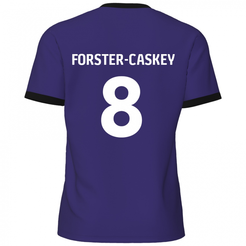 Niño Camiseta Jake Forster-Caskey #8 Púrpura 2ª Equipación 2024/25 La Camisa México