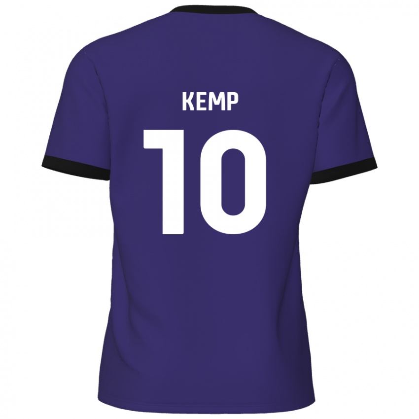 Niño Camiseta Dan Kemp #10 Púrpura 2ª Equipación 2024/25 La Camisa México