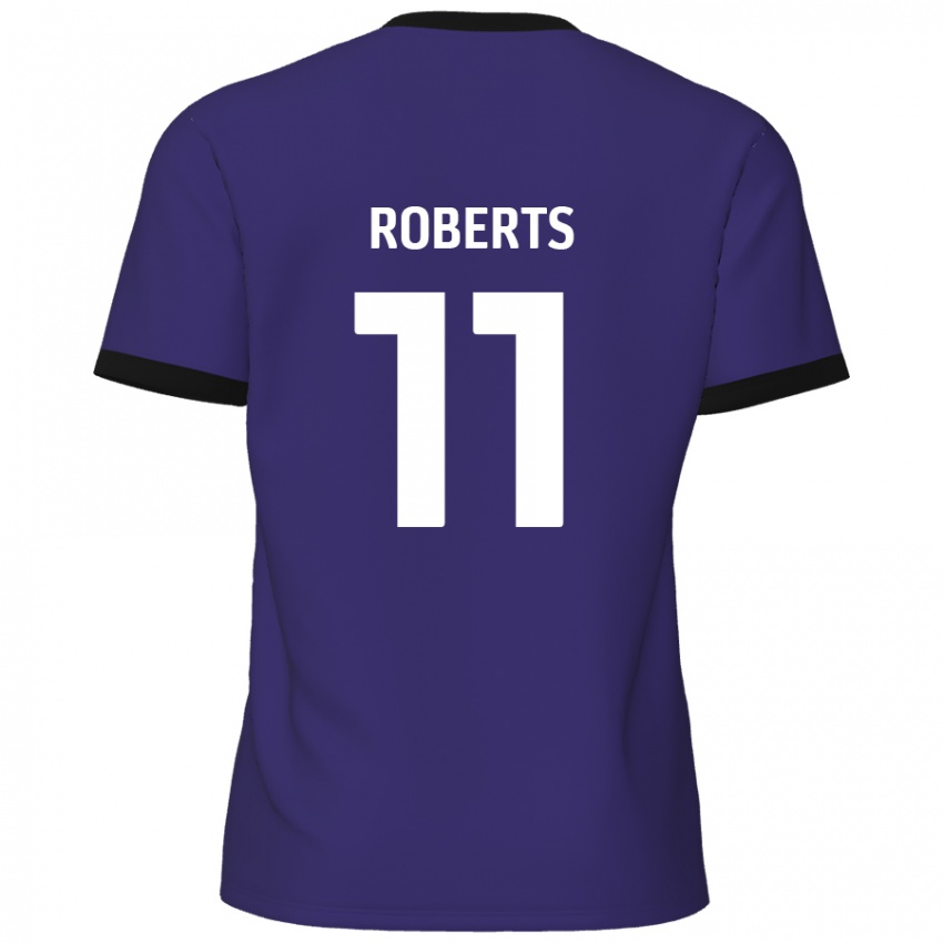 Niño Camiseta Jordan Roberts #11 Púrpura 2ª Equipación 2024/25 La Camisa México