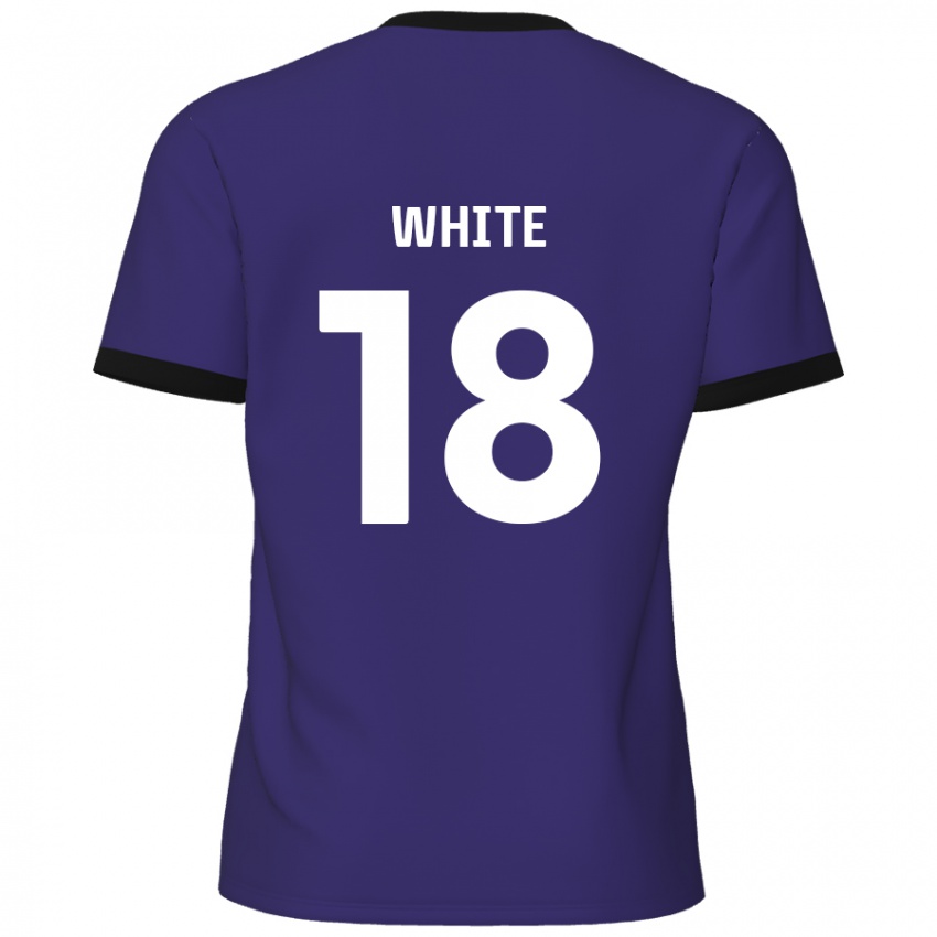 Niño Camiseta Harvey White #18 Púrpura 2ª Equipación 2024/25 La Camisa México