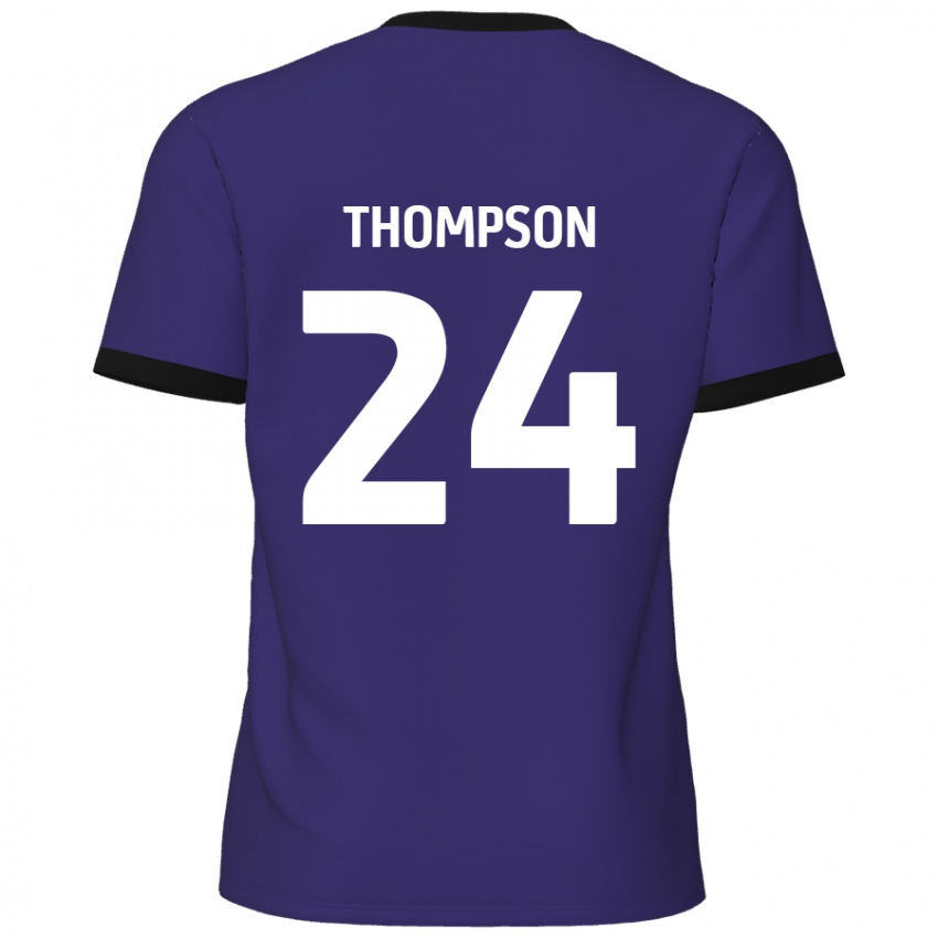 Niño Camiseta Ben Thompson #24 Púrpura 2ª Equipación 2024/25 La Camisa México