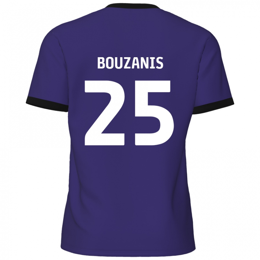 Niño Camiseta Dean Bouzanis #25 Púrpura 2ª Equipación 2024/25 La Camisa México