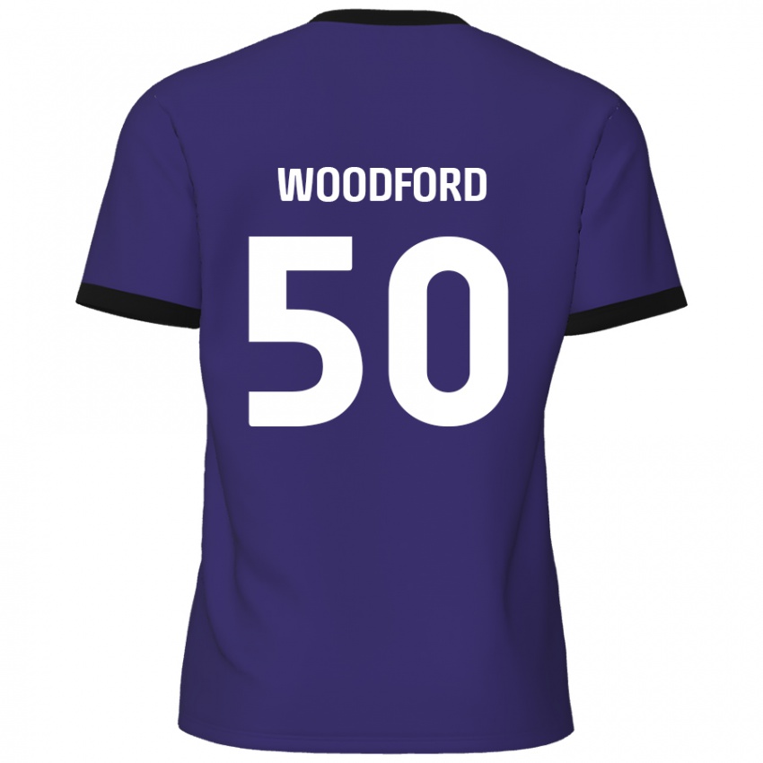 Niño Camiseta Max Woodford #50 Púrpura 2ª Equipación 2024/25 La Camisa México