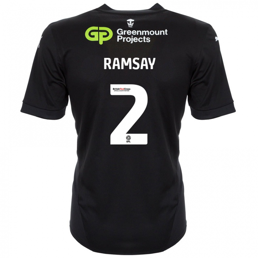 Niño Camiseta Calvin Ramsay #2 Negro 2ª Equipación 2024/25 La Camisa México