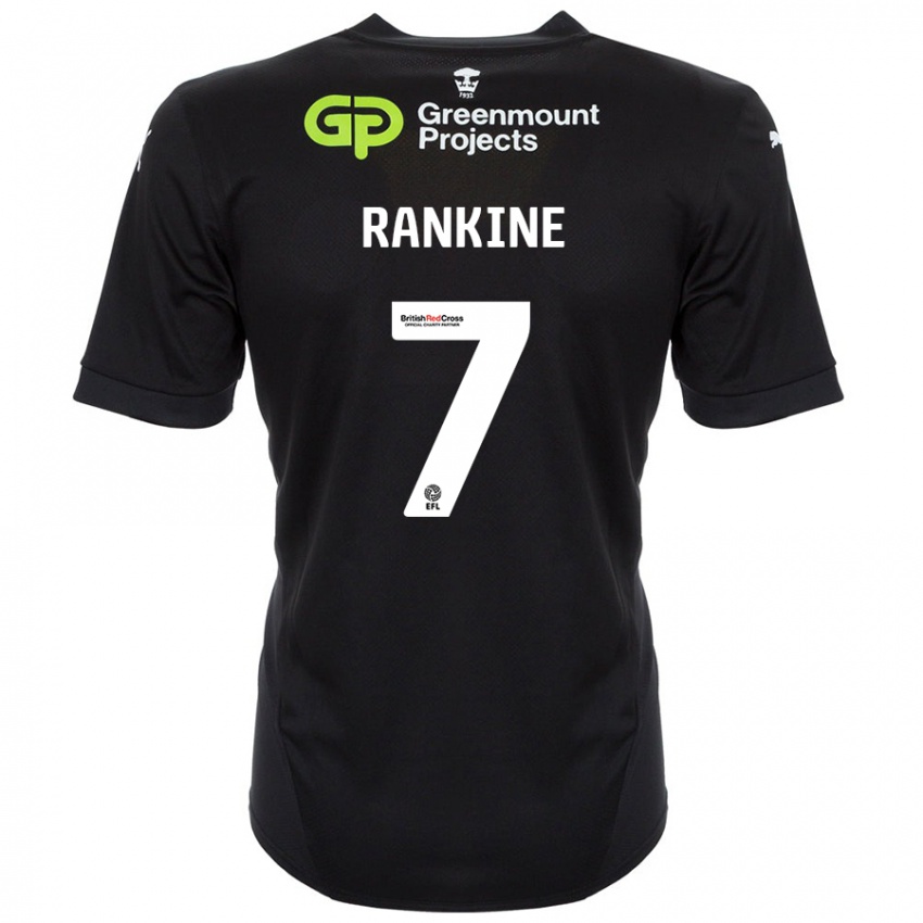 Niño Camiseta Dion Rankine #7 Negro 2ª Equipación 2024/25 La Camisa México