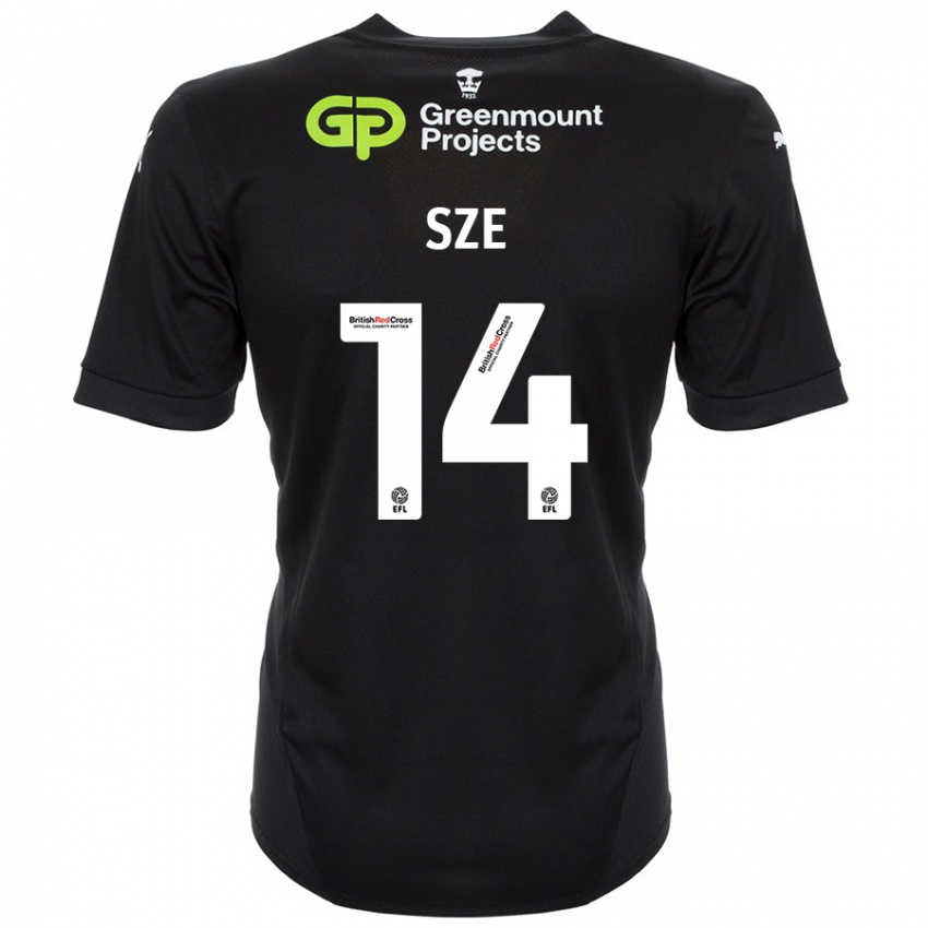 Niño Camiseta Chris Sze #14 Negro 2ª Equipación 2024/25 La Camisa México