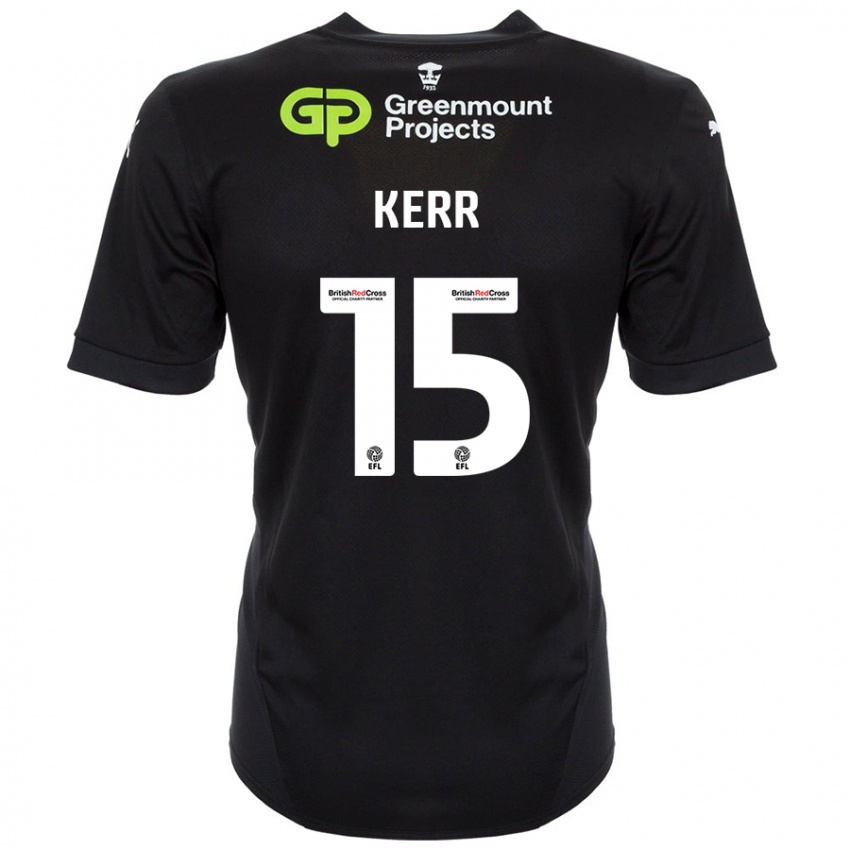 Niño Camiseta Jason Kerr #15 Negro 2ª Equipación 2024/25 La Camisa México