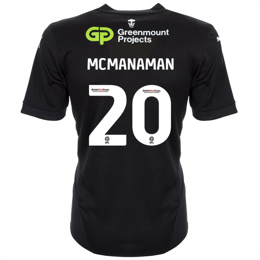 Niño Camiseta Callum Mcmanaman #20 Negro 2ª Equipación 2024/25 La Camisa México