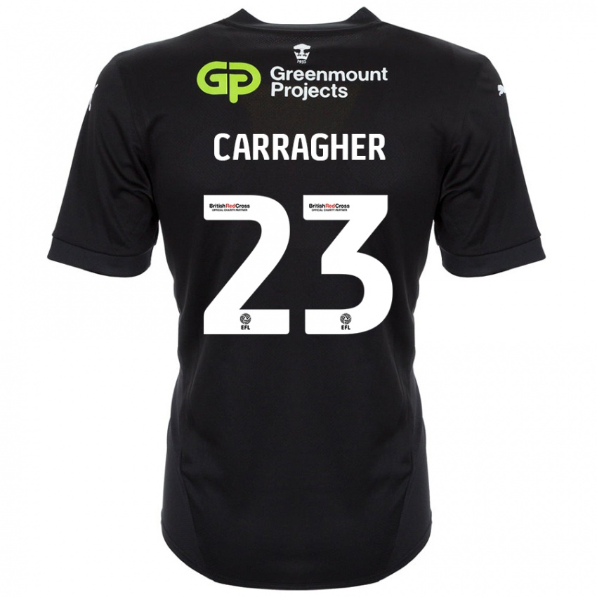 Niño Camiseta James Carragher #23 Negro 2ª Equipación 2024/25 La Camisa México