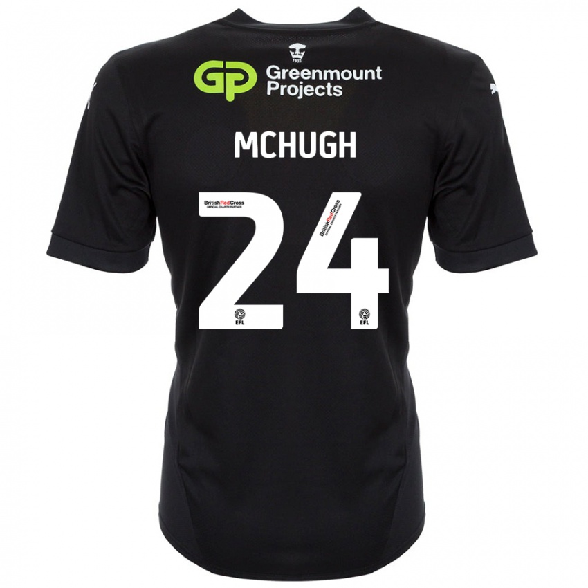 Niño Camiseta Harry Mchugh #24 Negro 2ª Equipación 2024/25 La Camisa México