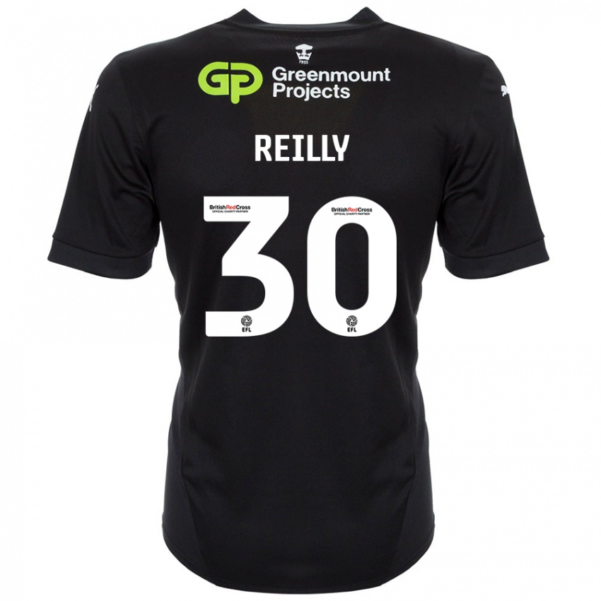 Niño Camiseta Jack Reilly #30 Negro 2ª Equipación 2024/25 La Camisa México