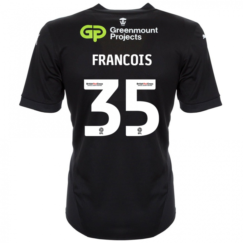 Niño Camiseta Tyrese Francois #35 Negro 2ª Equipación 2024/25 La Camisa México