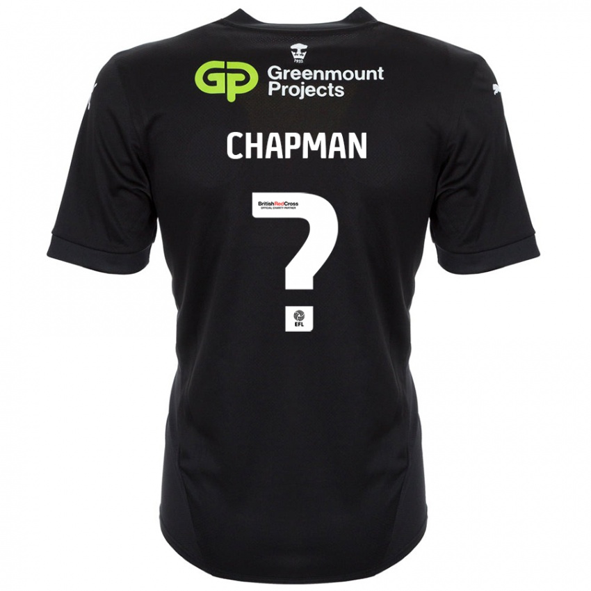 Niño Camiseta Llyton Chapman #0 Negro 2ª Equipación 2024/25 La Camisa México