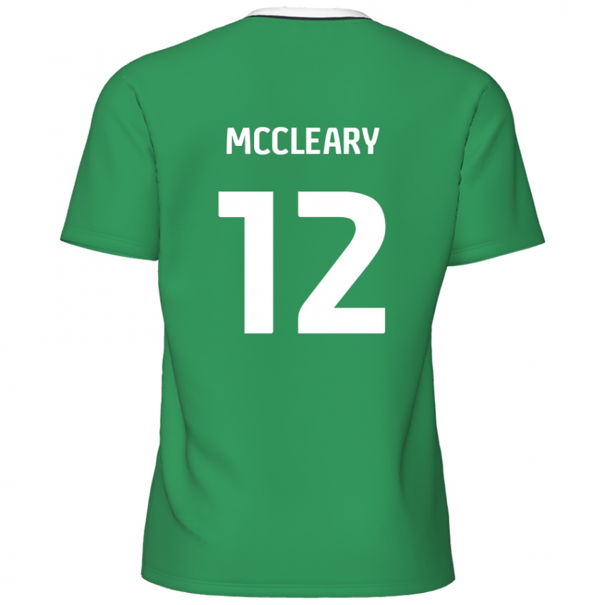 Niño Camiseta Garath Mccleary #12 Verde Rayas Blancas 2ª Equipación 2024/25 La Camisa México