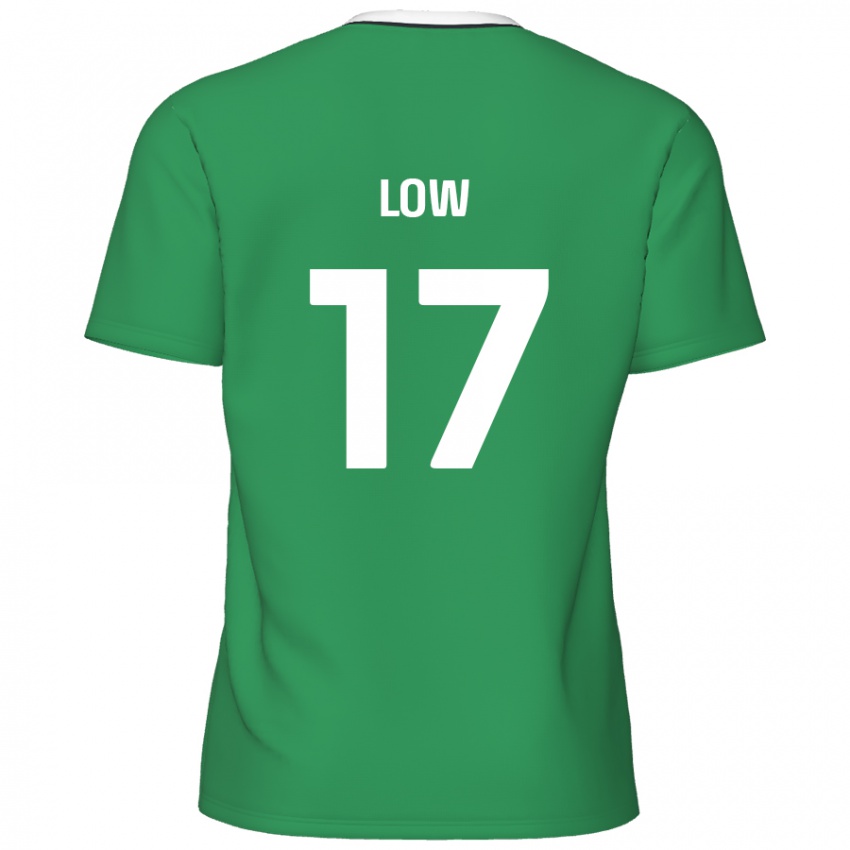 Niño Camiseta Joe Low #17 Verde Rayas Blancas 2ª Equipación 2024/25 La Camisa México