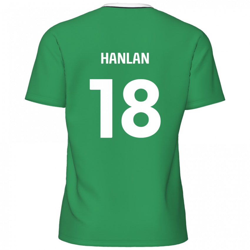 Niño Camiseta Brandon Hanlan #18 Verde Rayas Blancas 2ª Equipación 2024/25 La Camisa México