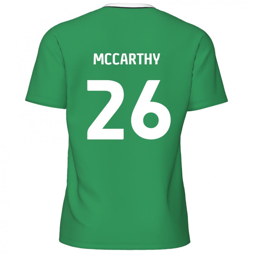 Niño Camiseta Jason Mccarthy #26 Verde Rayas Blancas 2ª Equipación 2024/25 La Camisa México