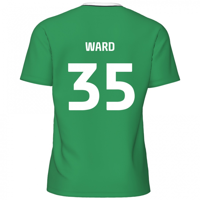 Niño Camiseta Christie Ward #35 Verde Rayas Blancas 2ª Equipación 2024/25 La Camisa México