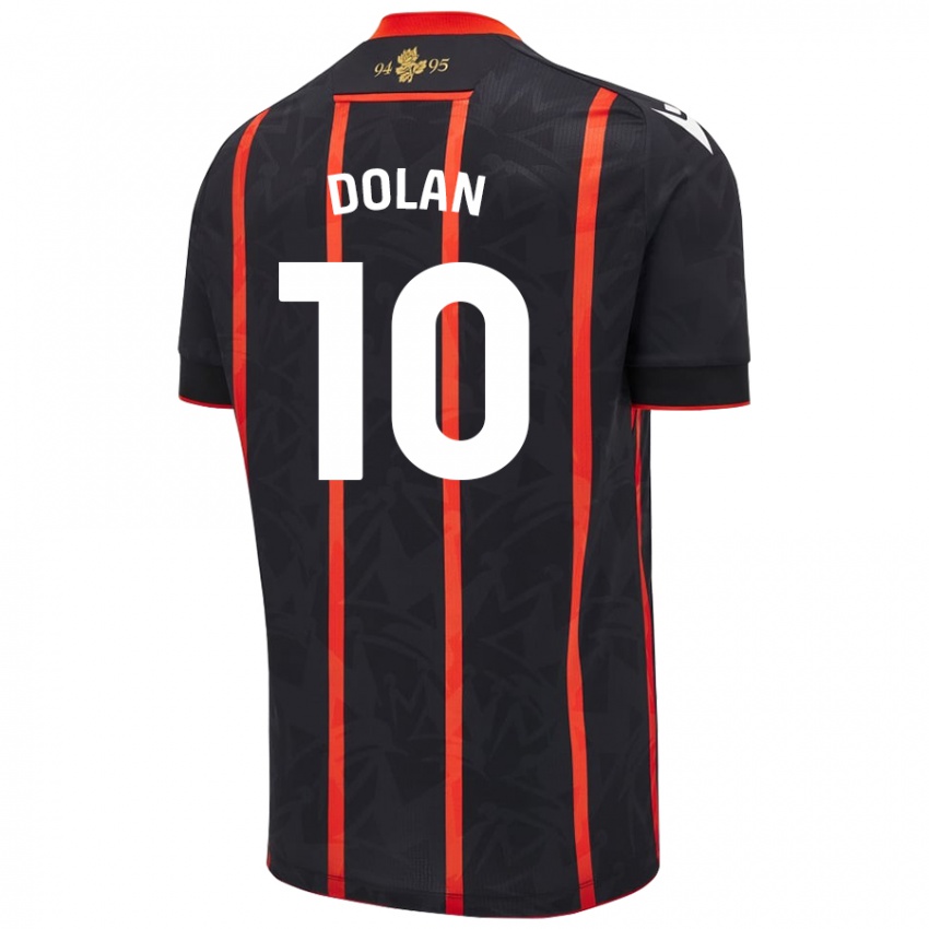 Niño Camiseta Tyrhys Dolan #10 Negro Rojo 2ª Equipación 2024/25 La Camisa México