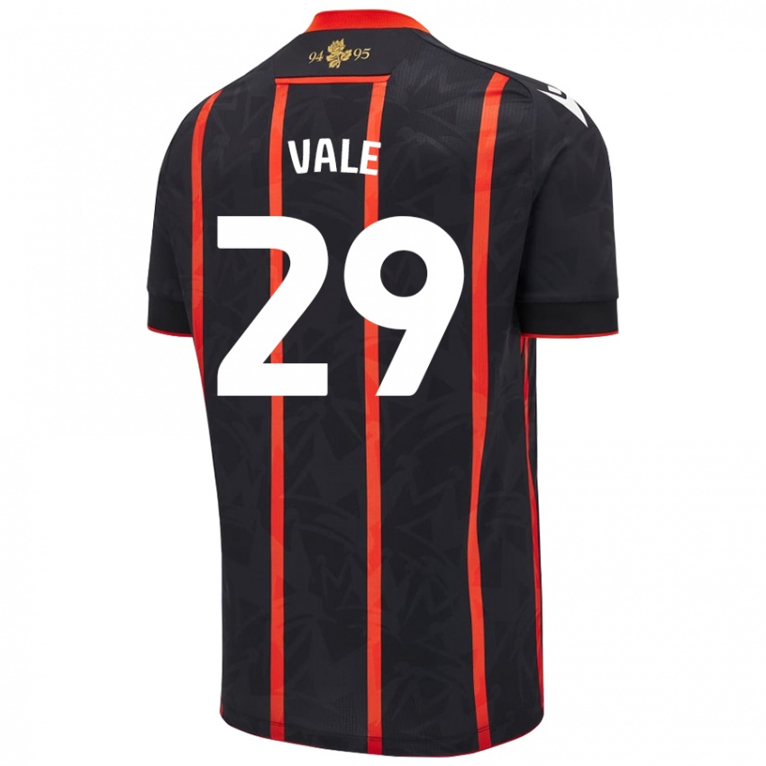 Niño Camiseta Jack Vale #29 Negro Rojo 2ª Equipación 2024/25 La Camisa México