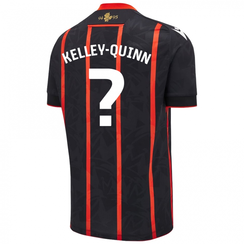 Niño Camiseta Leon Kelley-Quinn #0 Negro Rojo 2ª Equipación 2024/25 La Camisa México