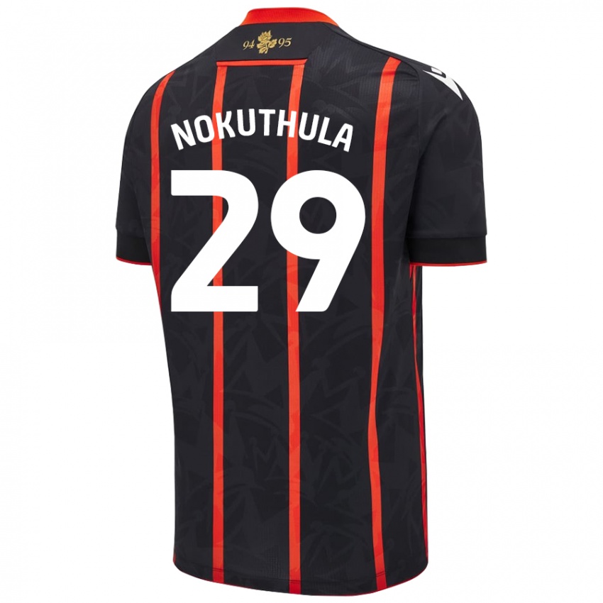 Niño Camiseta Faith Nokuthula #29 Negro Rojo 2ª Equipación 2024/25 La Camisa México