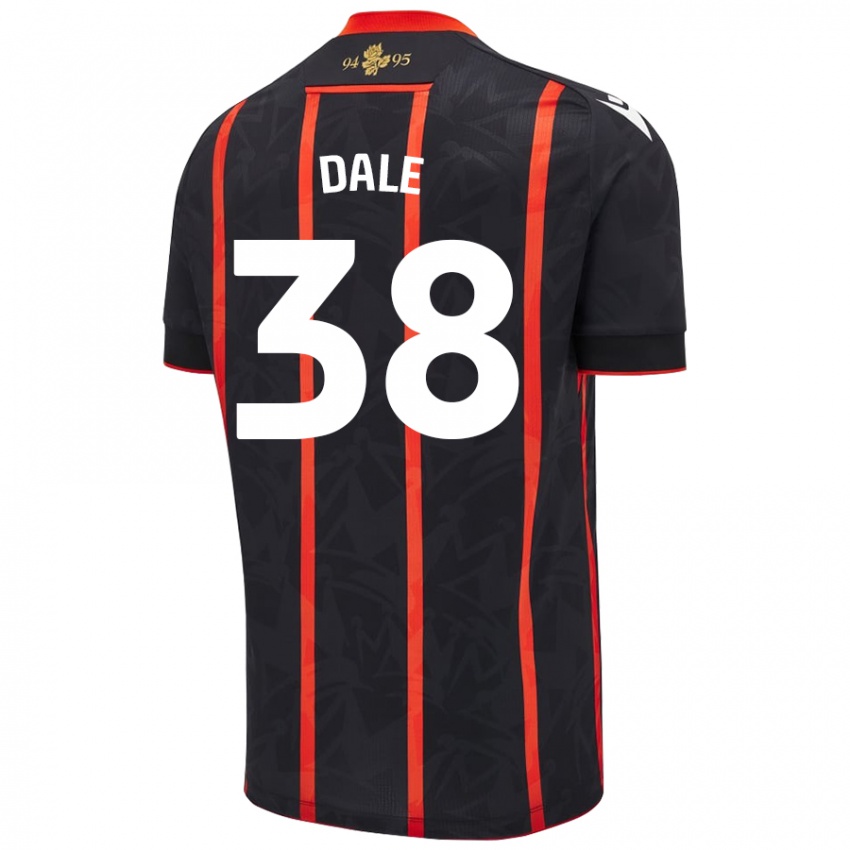 Niño Camiseta Natasha Dale #38 Negro Rojo 2ª Equipación 2024/25 La Camisa México