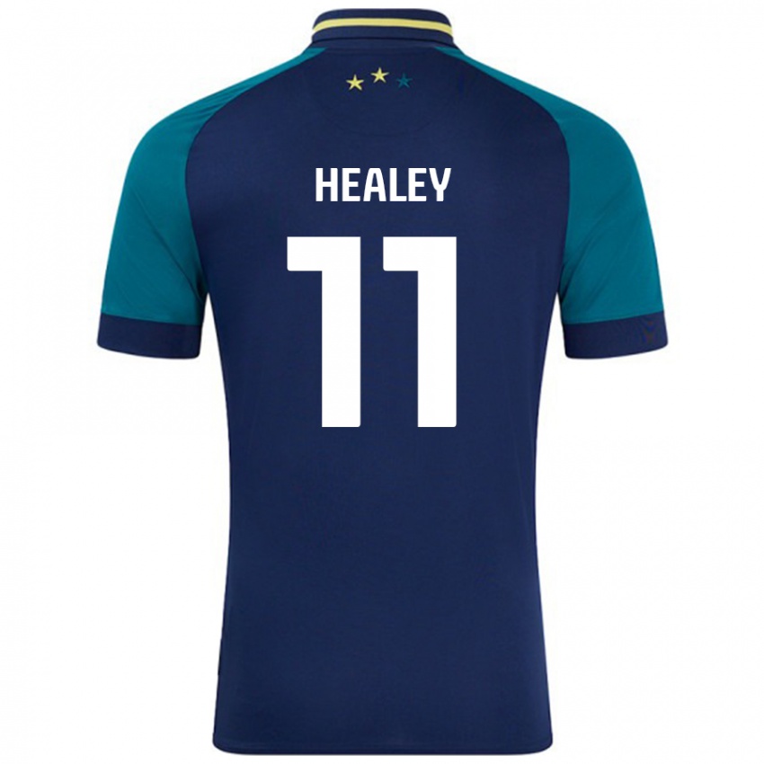 Niño Camiseta Rhys Healey #11 Azul Marino Verde Oscuro 2ª Equipación 2024/25 La Camisa México