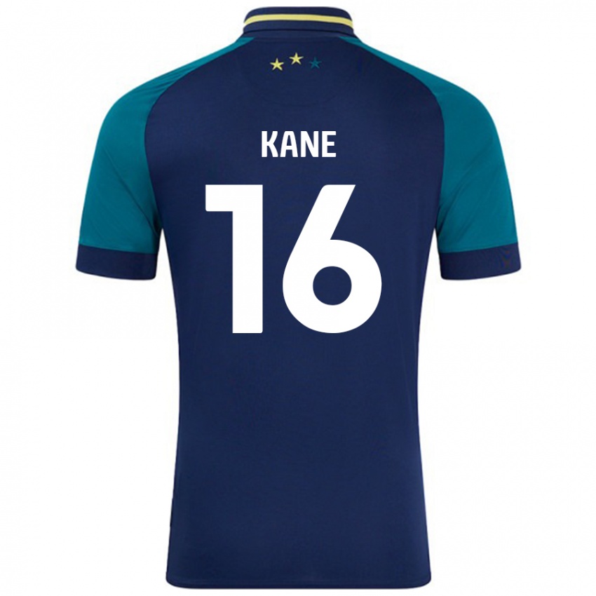 Niño Camiseta Herbie Kane #16 Azul Marino Verde Oscuro 2ª Equipación 2024/25 La Camisa México