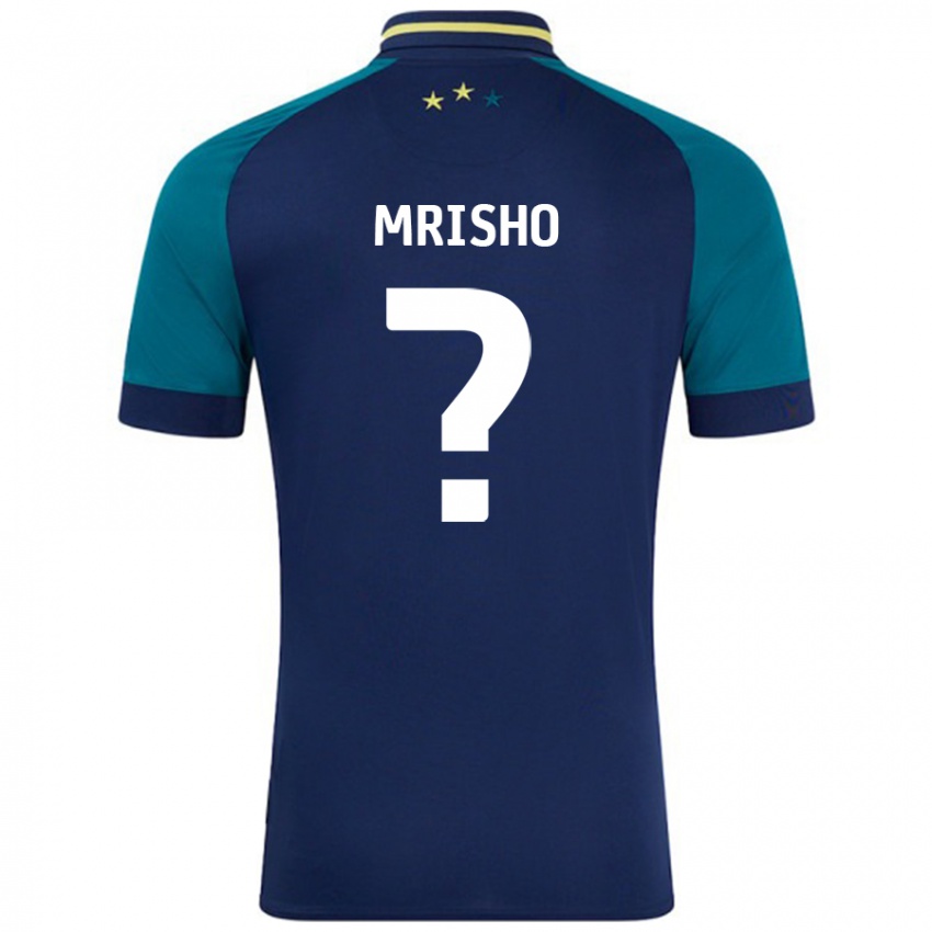 Niño Camiseta Omari Mrisho #0 Azul Marino Verde Oscuro 2ª Equipación 2024/25 La Camisa México