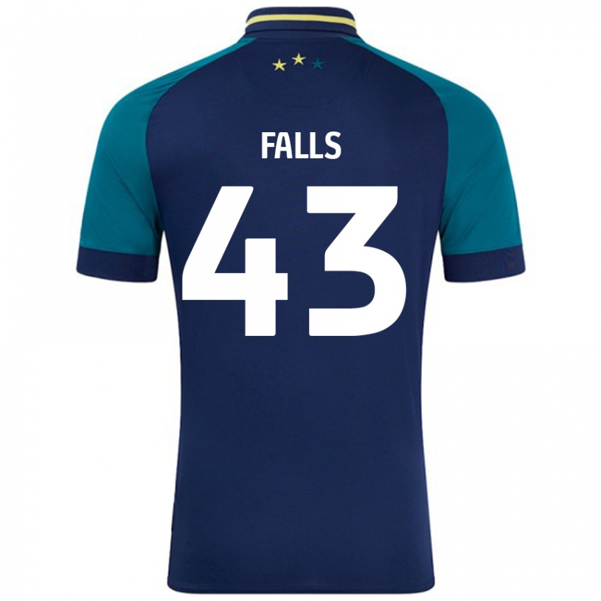 Niño Camiseta Conor Falls #43 Azul Marino Verde Oscuro 2ª Equipación 2024/25 La Camisa México