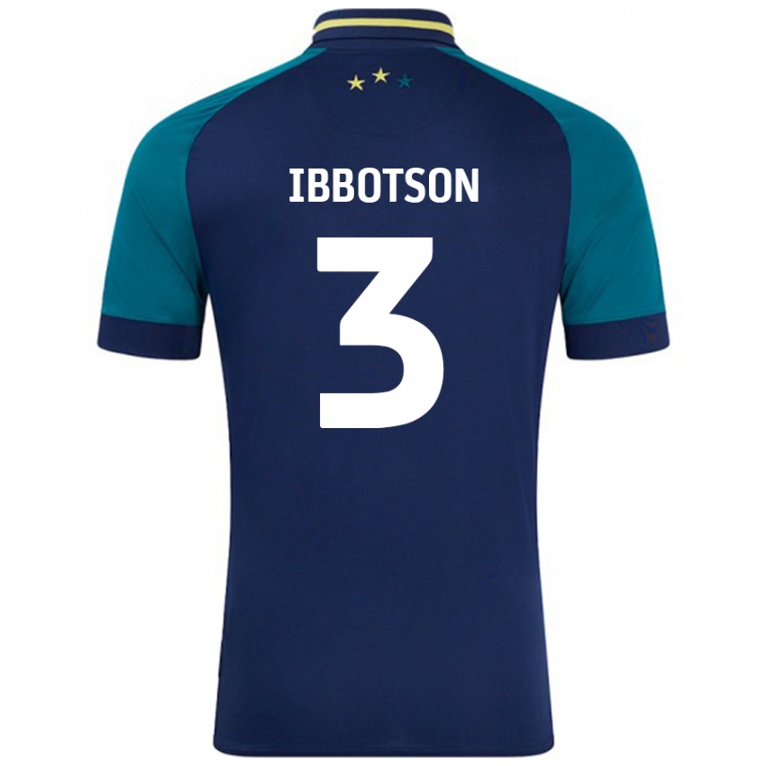 Niño Camiseta Beth Ibbotson #3 Azul Marino Verde Oscuro 2ª Equipación 2024/25 La Camisa México