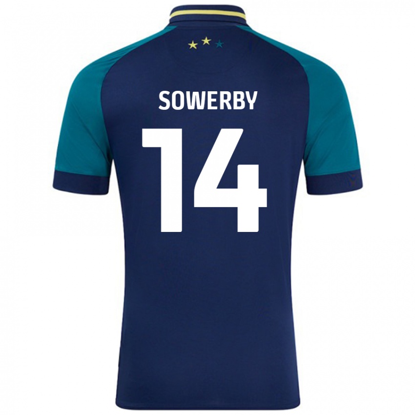 Niño Camiseta Lucy Sowerby #14 Azul Marino Verde Oscuro 2ª Equipación 2024/25 La Camisa México