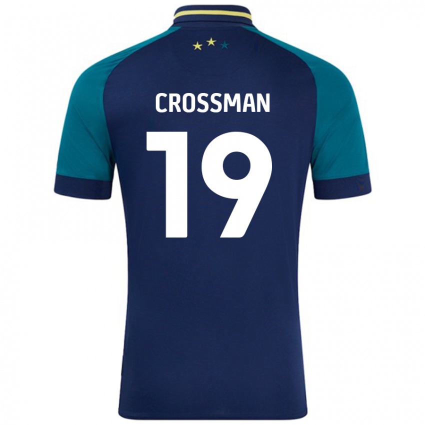 Niño Camiseta Paige Crossman #19 Azul Marino Verde Oscuro 2ª Equipación 2024/25 La Camisa México