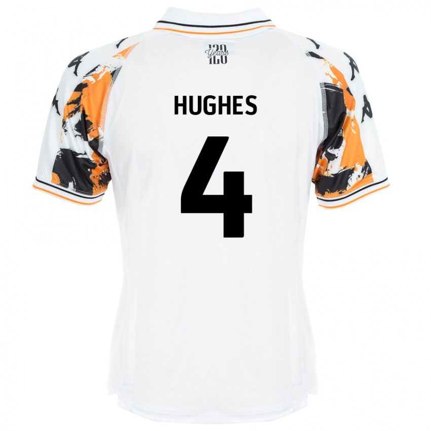 Niño Camiseta Charlie Hughes #4 Blanco 2ª Equipación 2024/25 La Camisa México