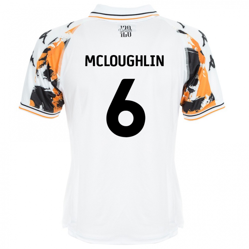 Niño Camiseta Sean Mcloughlin #6 Blanco 2ª Equipación 2024/25 La Camisa México