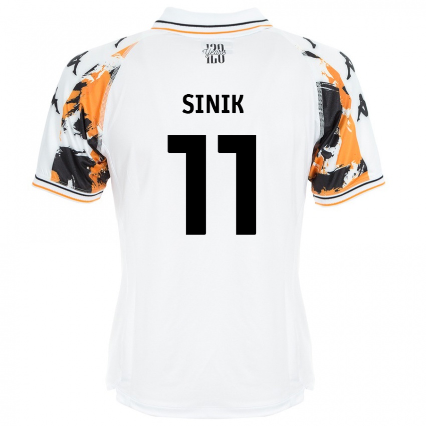 Niño Camiseta Doğukan Sinik #11 Blanco 2ª Equipación 2024/25 La Camisa México